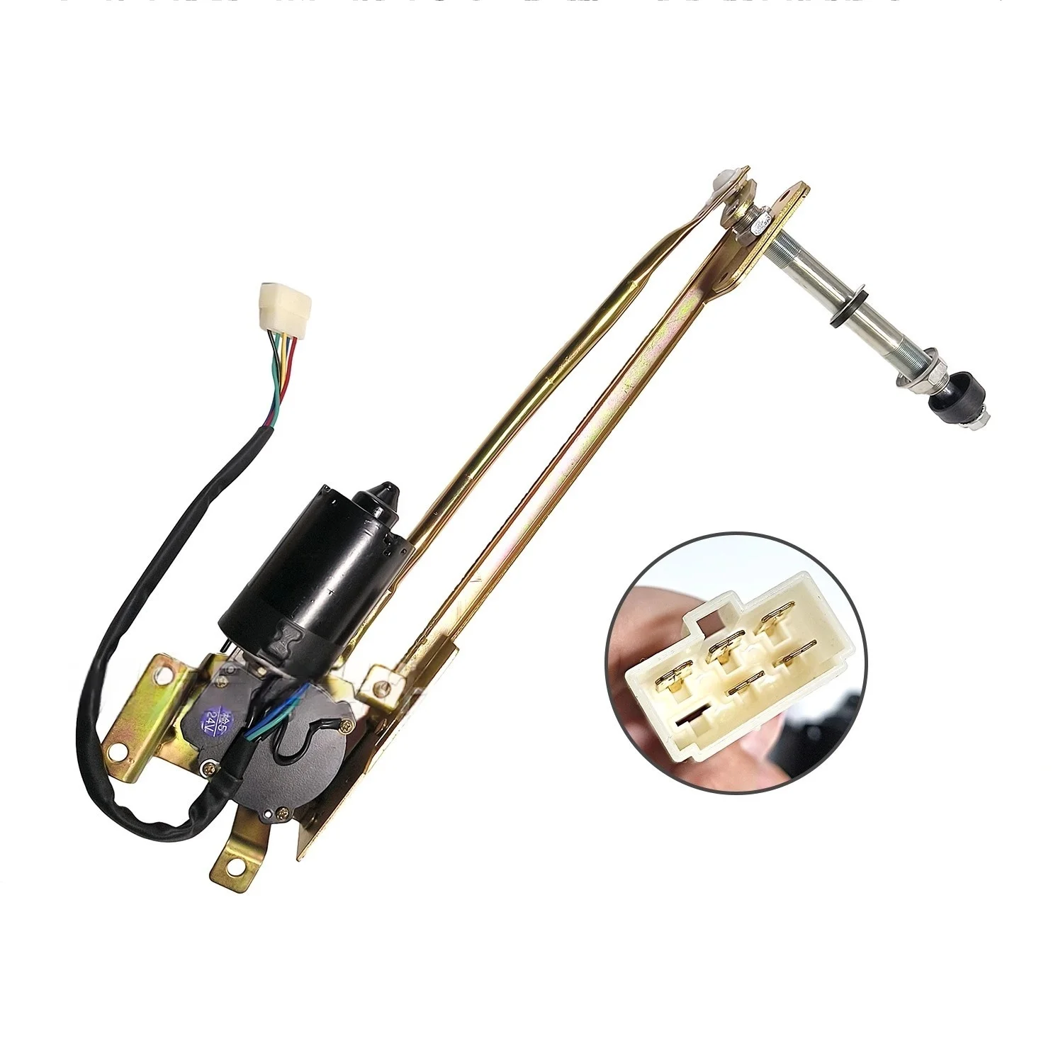 Applicable to the wiper motor motor linkage rod bracket assembly of XCMG XE135 150 200 215 260 370DA DK excavator
Applicable to the wiper motor motor linkage rod bracket assembly of XCMG XE135 150 200 215 260 370DA DK excavator