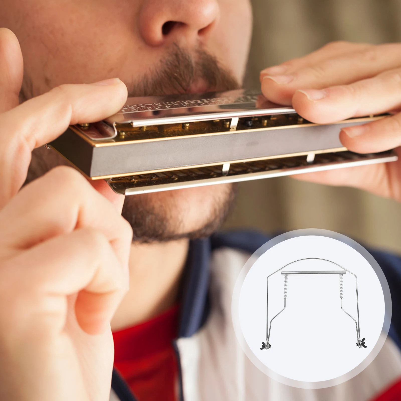 10 Holes Harmonica Stand Key Harp Neck Holder Cordless Harmonicas Adults Beginner Silver Accessories Baby
10 Holes Harmonica Stand Key Harp Neck Holder Cordless Harmonicas Adults Beginner Silver Accessories Baby