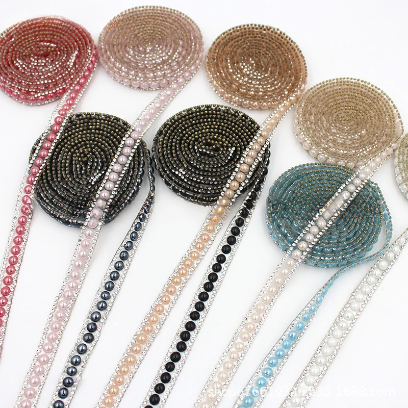 3 Yard Ceramic Pearl Rhinestone Trim Ribbon Rhinestone Chain For DIY Shoes Bags Clothing Jewelry Appliques Accessories
3 Yard Ceramic Pearl Rhinestone Trim Ribbon Rhinestone Chain For DIY Shoes Bags Clothing Jewelry Appliques Accessories
