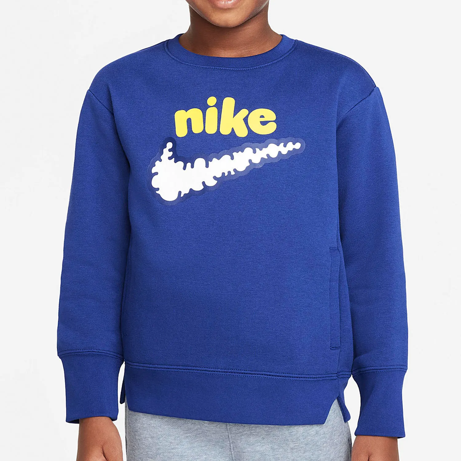 Официальный детский свитшот свободного кроя с круглым вырезом Nike Current Season DQ3860-455
Официальный детский свитшот свободного кроя с круглым вырезом Nike Current Season DQ3860-455