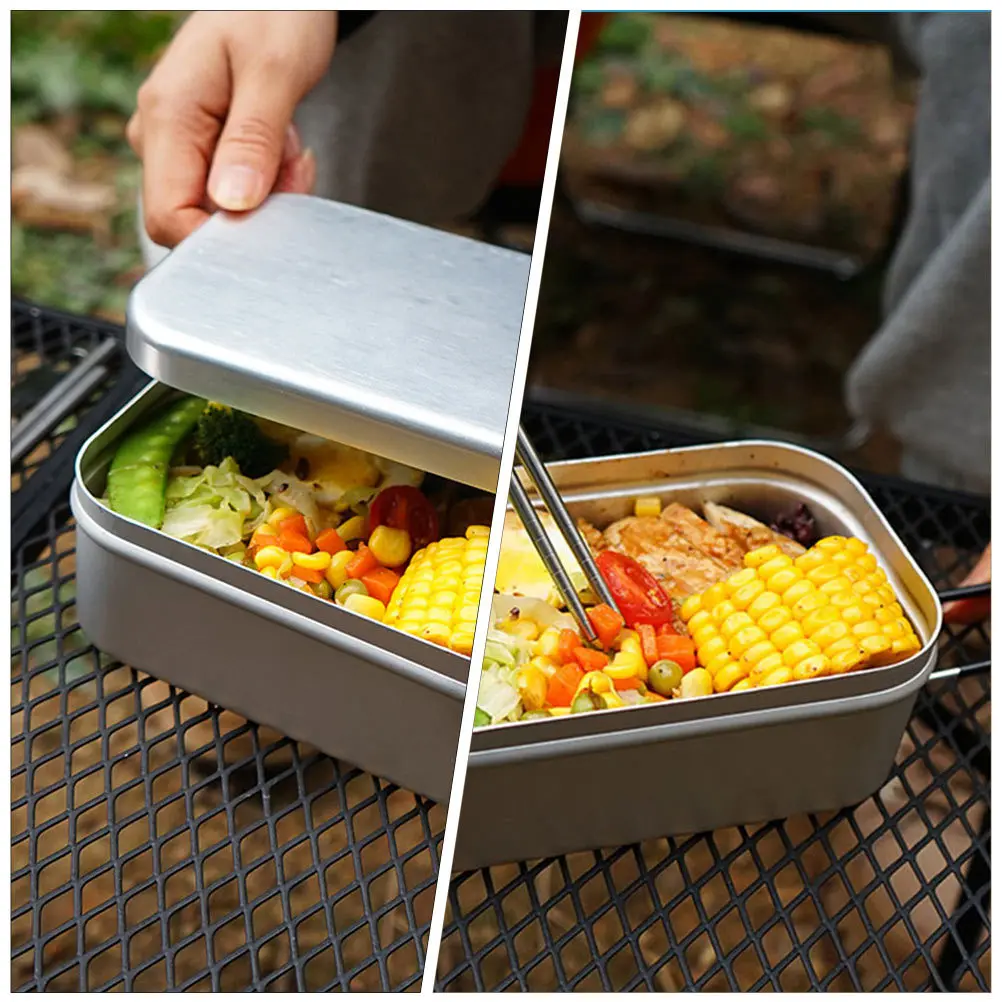 1 set 1 Set Aluminum Lunch Container Foldable Bento Box Portable Camping Food Storage For Picnic Hiking Travel Outdoor Cookware
1 set 1 Set Aluminum Lunch Container Foldable Bento Box Portable Camping Food Storage For Picnic Hiking Travel Outdoor Cookware