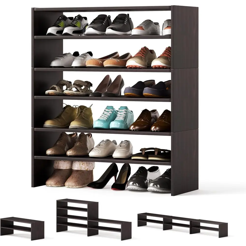 6-Tier Adjustable Shoe Rack, Space-Saving Storage for 18 Pairs, White Organizer for Entryway
6-Tier Adjustable Shoe Rack, Space-Saving Storage for 18 Pairs, White Organizer for Entryway