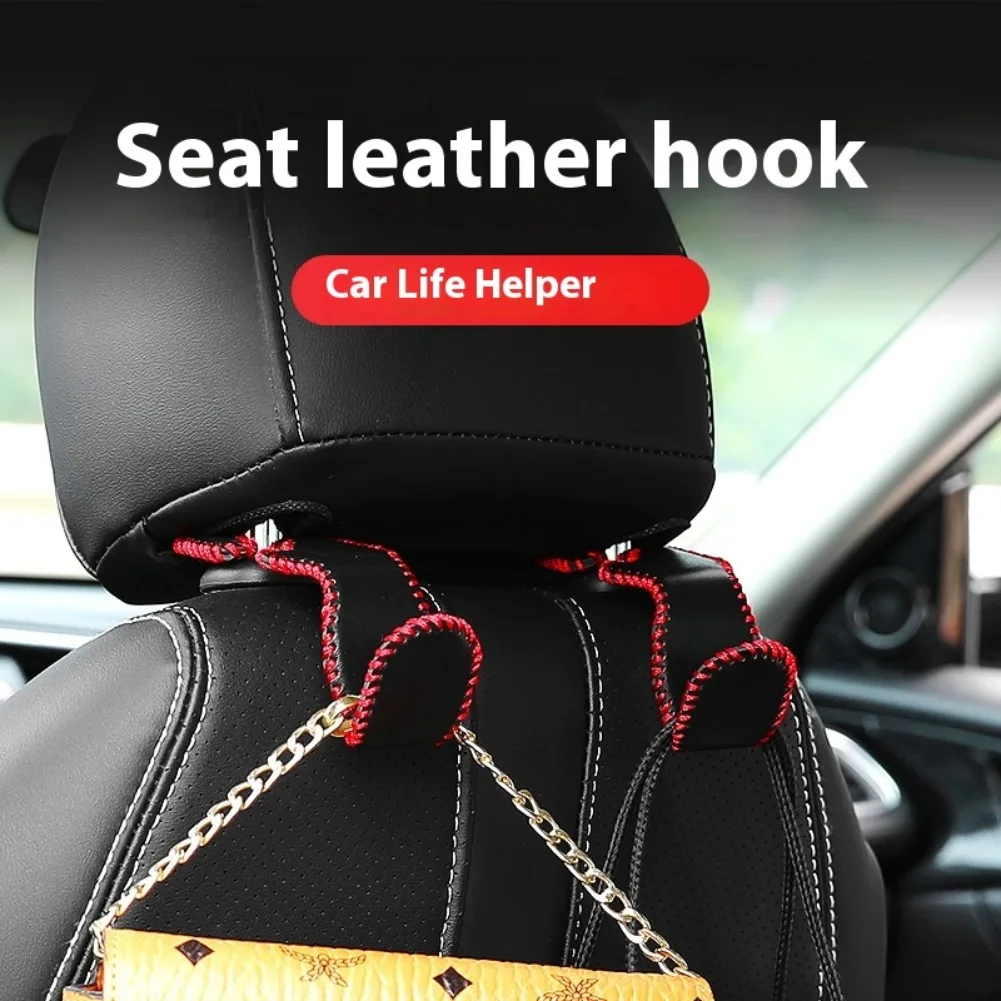 Universal Hook And Hanger Bracket For Car Rear Headrests Handmade Leather Internal Stainless Steel Multifunctional Storage Hook
Universal Hook And Hanger Bracket For Car Rear Headrests Handmade Leather Internal Stainless Steel Multifunctional Storage Hook