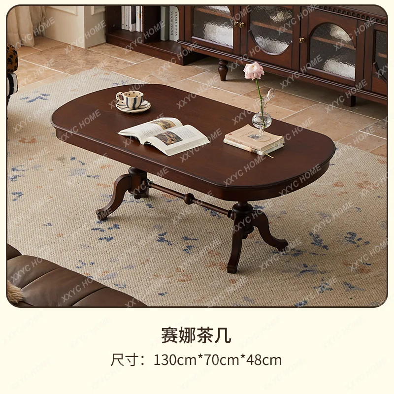 Retro Coffee Table Living Room Home Solid Wood Large Board Tea Table Dining Table
Retro Coffee Table Living Room Home Solid Wood Large Board Tea Table Dining Table