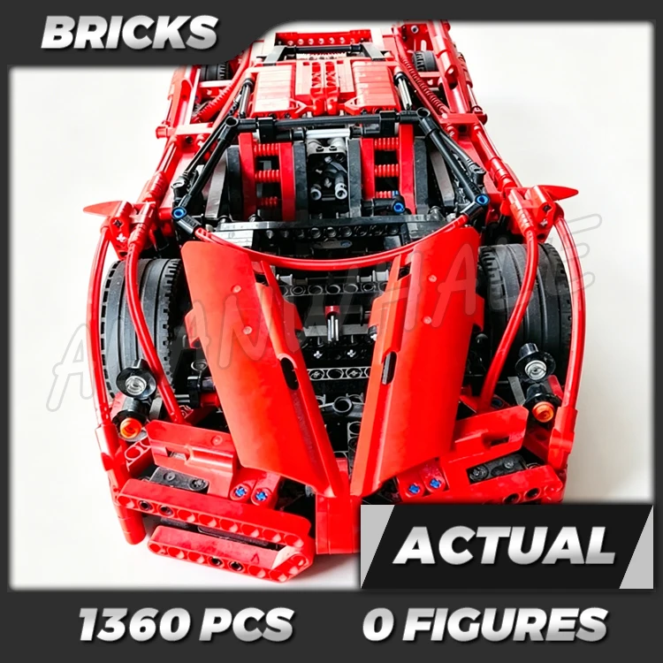 1360pcs Technical 1:10 scale Racer Red Super Racing Car V12 engine Butterfly Door 10571 Building Kits toy Compatible with Bricks
1360pcs Technical 1:10 scale Racer Red Super Racing Car V12 engine Butterfly Door 10571 Building Kits toy Compatible with Bricks