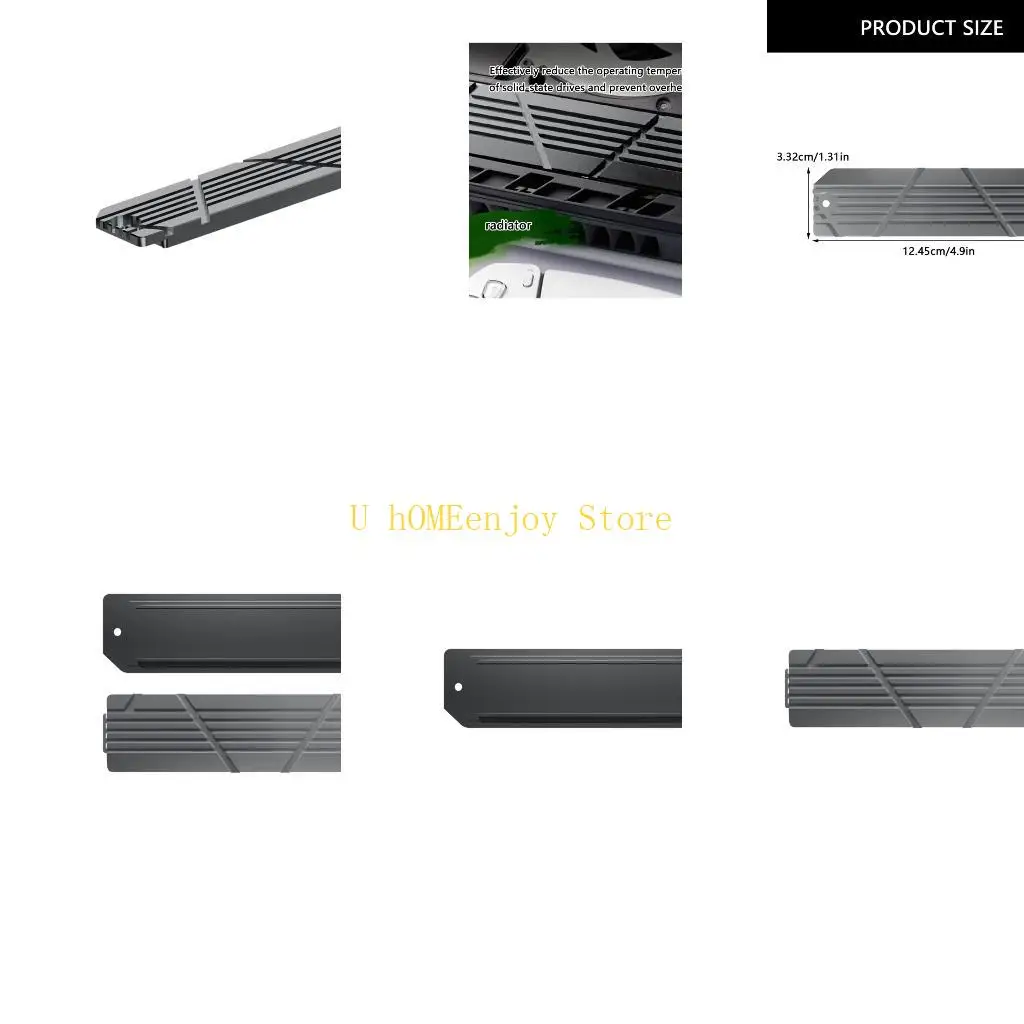 B0KF Алюминиевый радиатор рассеивания тепла для тонких SSD-игровых аксессуаров Радиатор с системой охлаждения с термоподушкой
B0KF Алюминиевый радиатор рассеивания тепла для тонких SSD-игровых аксессуаров Радиатор с системой охлаждения с термоподушкой