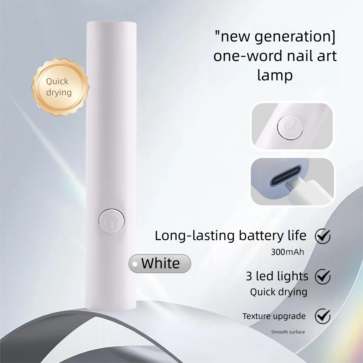 Nail Art Single-Row Light Quick-Dry Portable Small Handheld Nail Lamp with Stand Spotlight LCD Nail Curing Lamp Nail Stickers
Nail Art Single-Row Light Quick-Dry Portable Small Handheld Nail Lamp with Stand Spotlight LCD Nail Curing Lamp Nail Stickers