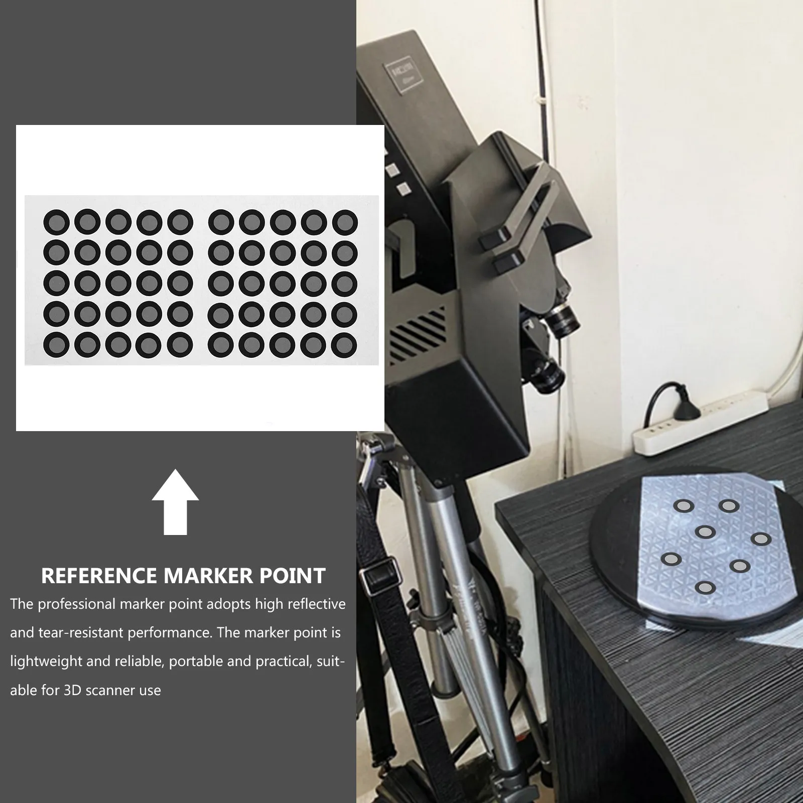 1 Sheet 3D Scanning Markers Pet Reflective Film Scanning Reference Points 3D Scanner Positioning Markers for Accurate Digital
1 Sheet 3D Scanning Markers Pet Reflective Film Scanning Reference Points 3D Scanner Positioning Markers for Accurate Digital