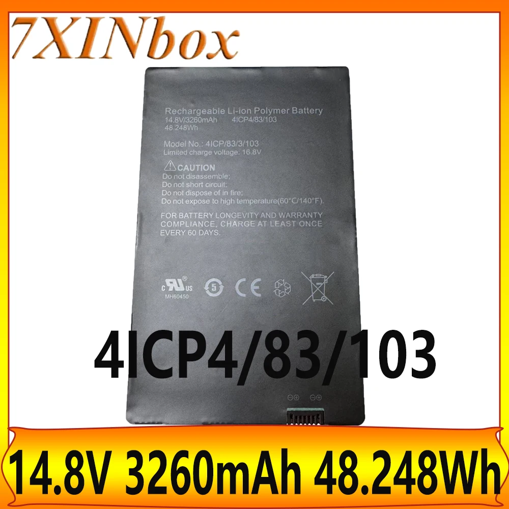 7XINbox 4ICP4/83/103 14.8V 3260mAh Battery For Rugged wireless 1013 csi For CareView 1500CW 1800CW 41CP/83/3/103
7XINbox 4ICP4/83/103 14.8V 3260mAh Battery For Rugged wireless 1013 csi For CareView 1500CW 1800CW 41CP/83/3/103