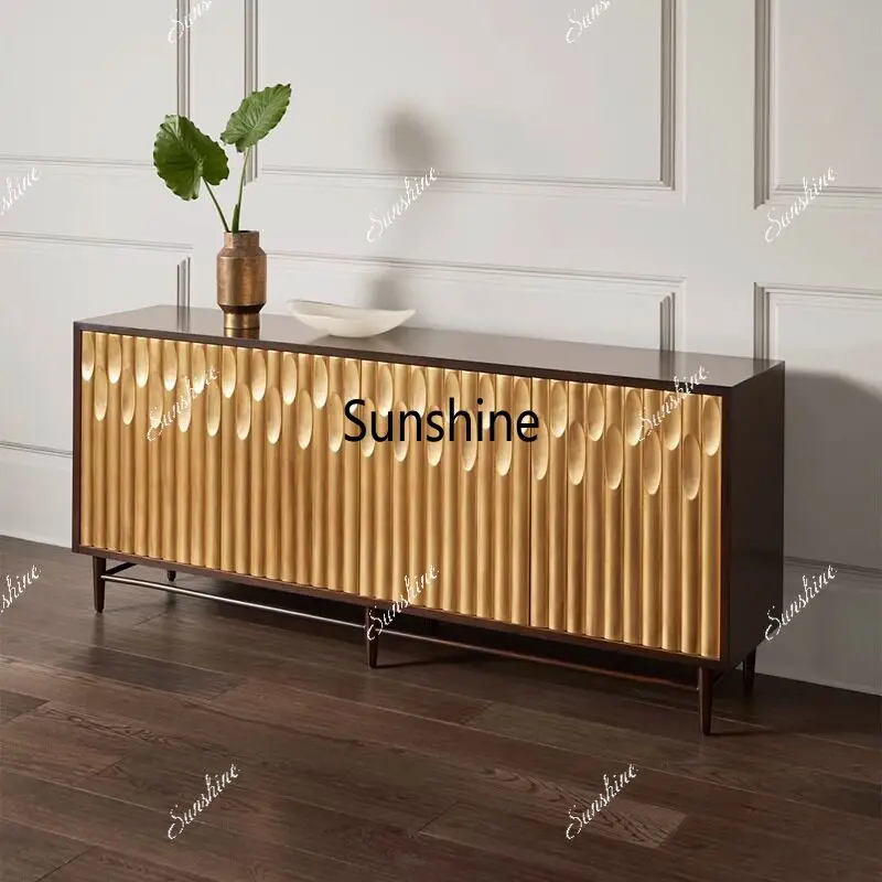 American light luxury solid wood dining side cabinet villa living room wall decorative cabinet
American light luxury solid wood dining side cabinet villa living room wall decorative cabinet