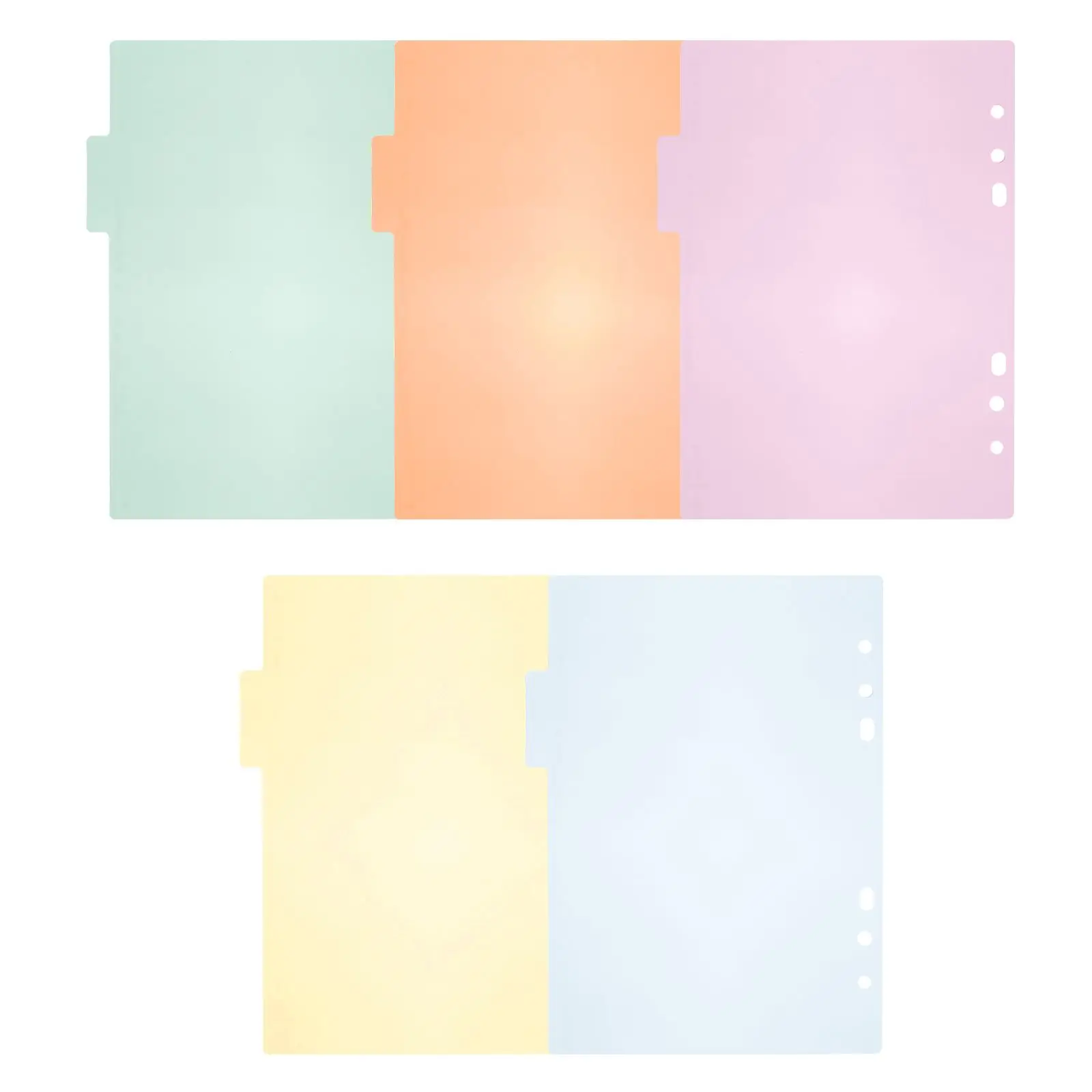 10pcs Plastic Index Tabs Colorful Binder Dividers A5 6-Hole PP Material Office Supplies Gifts for Teachers
10pcs Plastic Index Tabs Colorful Binder Dividers A5 6-Hole PP Material Office Supplies Gifts for Teachers