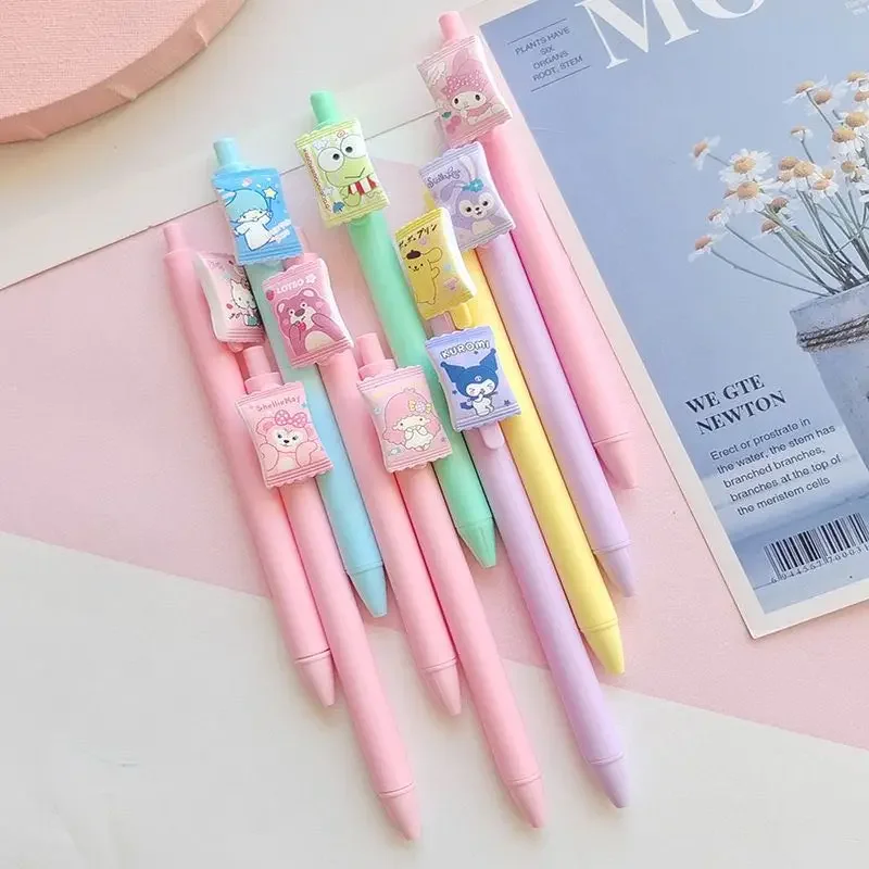 10Pcs / Set Cute Gel Pen Kawaii Random candy 0.5m Black Gel Ink Pen School Stationery Office Suppliers Gifts
10Pcs / Set Cute Gel Pen Kawaii Random candy 0.5m Black Gel Ink Pen School Stationery Office Suppliers Gifts