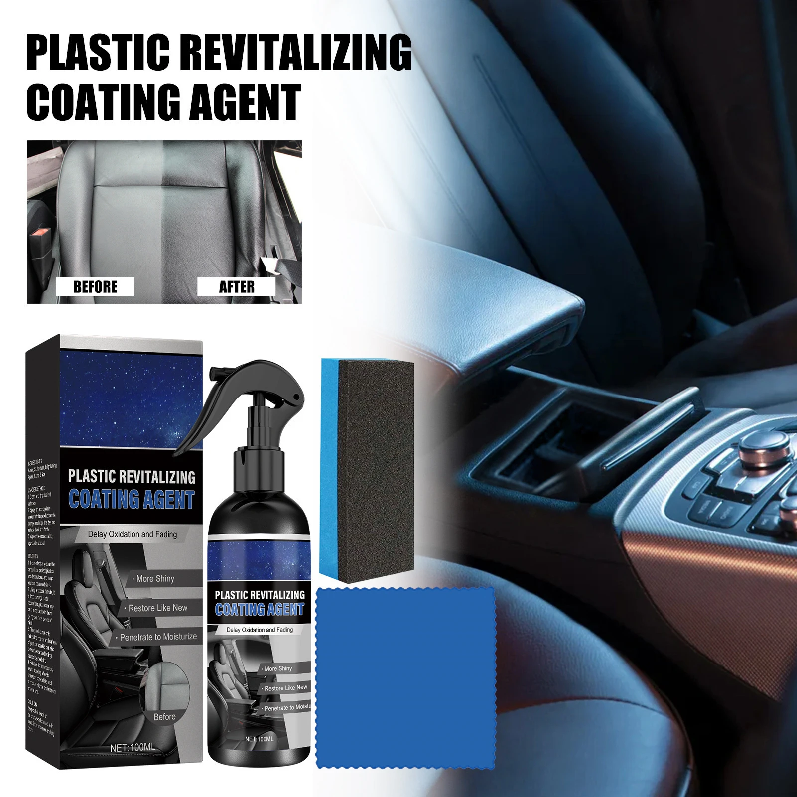 Car Interior Polishing Spray 100ml Car Cleaning Polishing Spray Car Polishing Spray Instrument Panel Seat Steering Wheel
Car Interior Polishing Spray 100ml Car Cleaning Polishing Spray Car Polishing Spray Instrument Panel Seat Steering Wheel