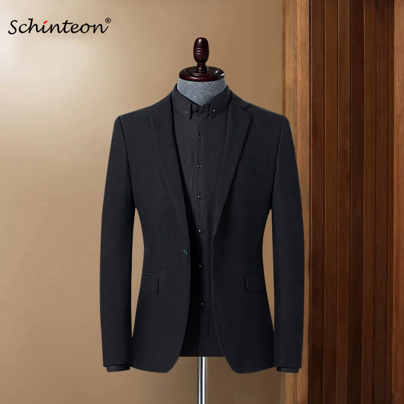 Schinteon Men's Blazer Jacket Business Casual High Quality Party Wedding Clothing Slim Fit Black Outwear Suit Jackets 2026 New
Schinteon Men's Blazer Jacket Business Casual High Quality Party Wedding Clothing Slim Fit Black Outwear Suit Jackets 2026 New