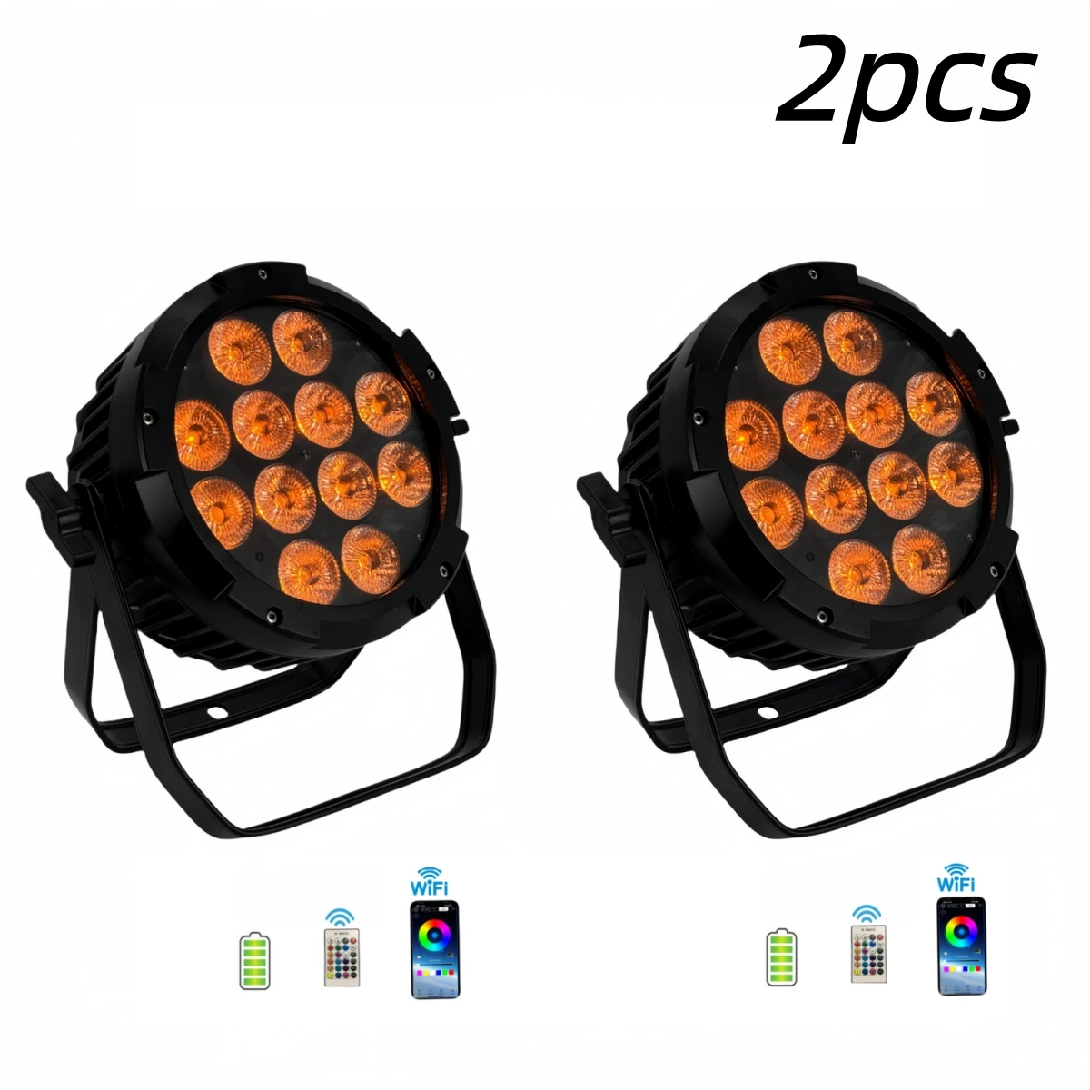 2PCS 12x18W LED Par li
2PCS 12x18W LED Par li