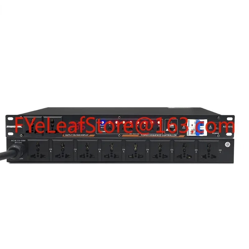 AS810 30A Audio Power Regulator 8-Channel Power Management Sequencer with Separate Air Switch Power Sequence Controller
AS810 30A Audio Power Regulator 8-Channel Power Management Sequencer with Separate Air Switch Power Sequence Controller
