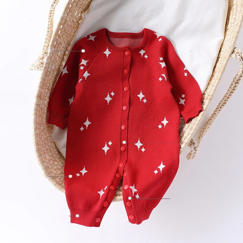 Infant Baby Boys Rompers Cartoon Jacquard Knit Toddler Boy Jumpsuits New Winter Round Neck Newborn Girls Bodysuits Overalls
Infant Baby Boys Rompers Cartoon Jacquard Knit Toddler Boy Jumpsuits New Winter Round Neck Newborn Girls Bodysuits Overalls