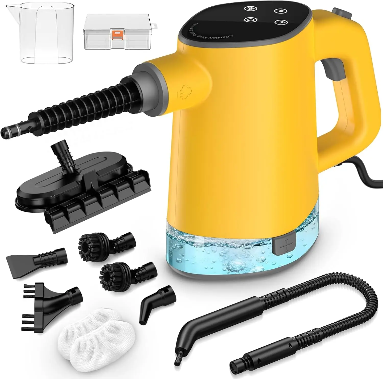 Handheld Steam Cleaner, 10s Heat-Up, 450mL Tank, Multi-Surface for Home & Car Cleaning
Handheld Steam Cleaner, 10s Heat-Up, 450mL Tank, Multi-Surface for Home & Car Cleaning