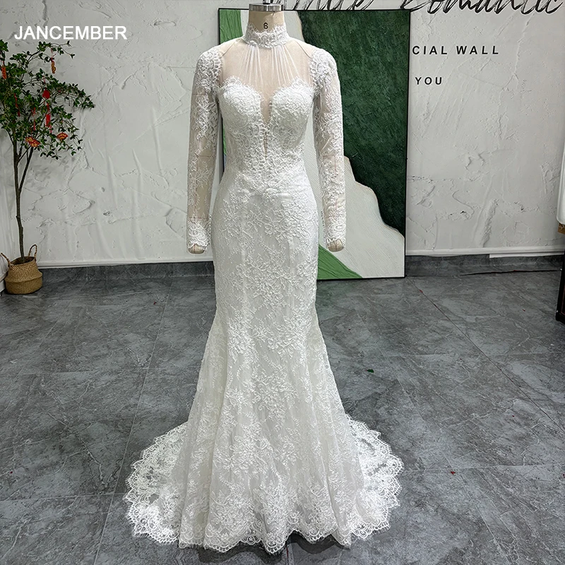 Bohemian Wedding Dress High Neck Lace Boho Customized Mermaid Backless Zipper Beach Bridal Gowns Vestido de novia LSSG090
Bohemian Wedding Dress High Neck Lace Boho Customized Mermaid Backless Zipper Beach Bridal Gowns Vestido de novia LSSG090