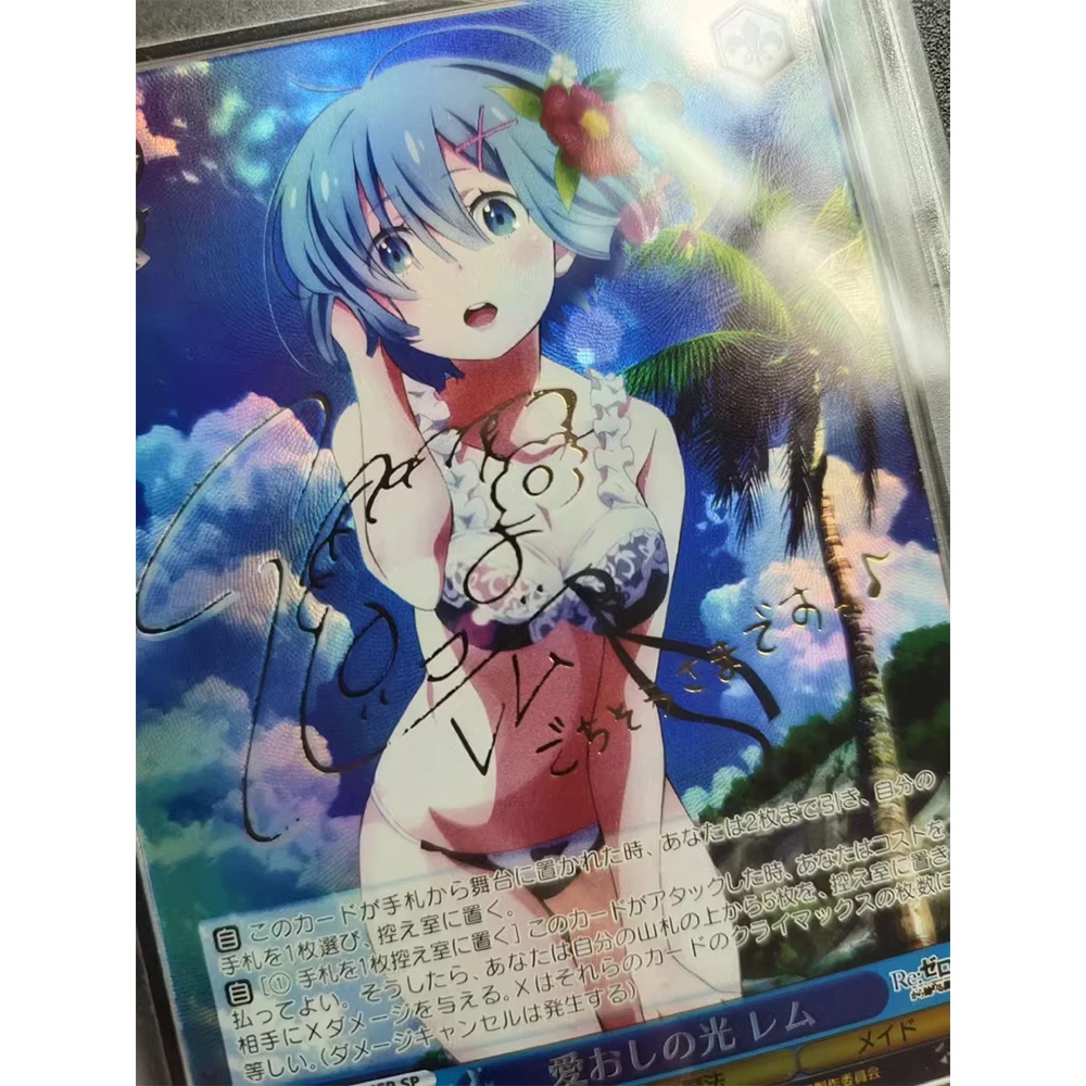 Weiss Schwarz Graded Collection Card Anime LIGHT OF LOVE Rem GEM MT 10 Signature Card Refractive Color Flash Gold Stamping Gifts
Weiss Schwarz Graded Collection Card Anime LIGHT OF LOVE Rem GEM MT 10 Signature Card Refractive Color Flash Gold Stamping Gifts