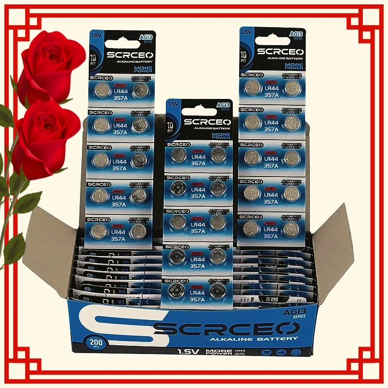 4-60pcs 1.5V LR44 AG13 High Performance Cell Battery 357 SR44 LR1154 Button Coin Batteries L1154 for Watch Toys Remote
4-60pcs 1.5V LR44 AG13 High Performance Cell Battery 357 SR44 LR1154 Button Coin Batteries L1154 for Watch Toys Remote