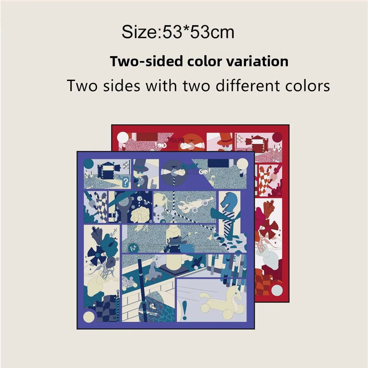 Korean Style Small Square Scarf 53cm Double Sided Asymmetrical Decorative Headscarf Versatile Ladies Fashion Accessory
Korean Style Small Square Scarf 53cm Double Sided Asymmetrical Decorative Headscarf Versatile Ladies Fashion Accessory