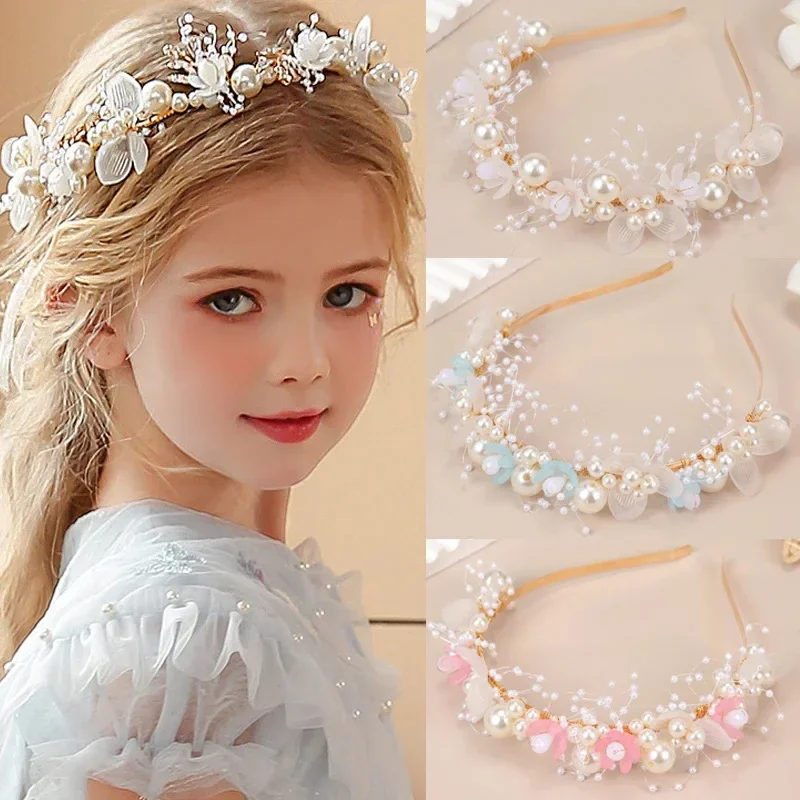 Sweet Girls Pearl Headband Flower Fairy Wreath Baby Hair Hoops Kids Princess Headwear Children Hair Accessories
Sweet Girls Pearl Headband Flower Fairy Wreath Baby Hair Hoops Kids Princess Headwear Children Hair Accessories