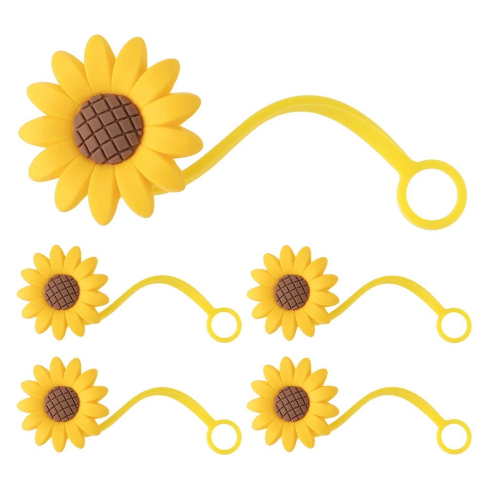 5pcs 10mm Sunflower Straw Covers Silicone Dust Cute Dust Proof Straw Caps For Tumblers Reusable Flower Shaped Toppers
5pcs 10mm Sunflower Straw Covers Silicone Dust Cute Dust Proof Straw Caps For Tumblers Reusable Flower Shaped Toppers