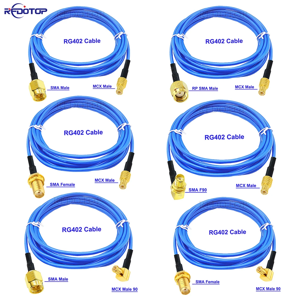 1PCS SMA to MCX Semi-Flexible RG402 SMA Male/ SMA Female to MCX Male Plug Connector High Frequency RG-402 086 RF Coaxial Jumper
1PCS SMA to MCX Semi-Flexible RG402 SMA Male/ SMA Female to MCX Male Plug Connector High Frequency RG-402 086 RF Coaxial Jumper