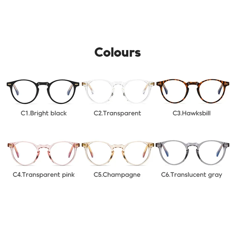 Очки KIZN Fashion Frame TR90 в винтажном стиле с защитой от синего света, круглые, женские, на заказ, для коррекции близорукости, от -0.50 до -10
Очки KIZN Fashion Frame TR90 в винтажном стиле с защитой от синего света, круглые, женские, на заказ, для коррекции близорукости, от -0.50 до -10