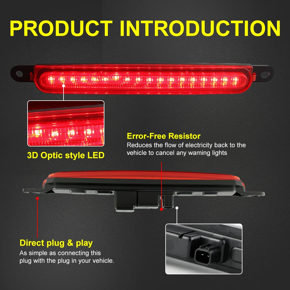 1PC LED Rear Third Brake Additional stop signal Light for Mitsubishi Lancer 2008-2016 High Mounted 3rd Stop Lamp Car Accessories
1PC LED Rear Third Brake Additional stop signal Light for Mitsubishi Lancer 2008-2016 High Mounted 3rd Stop Lamp Car Accessories