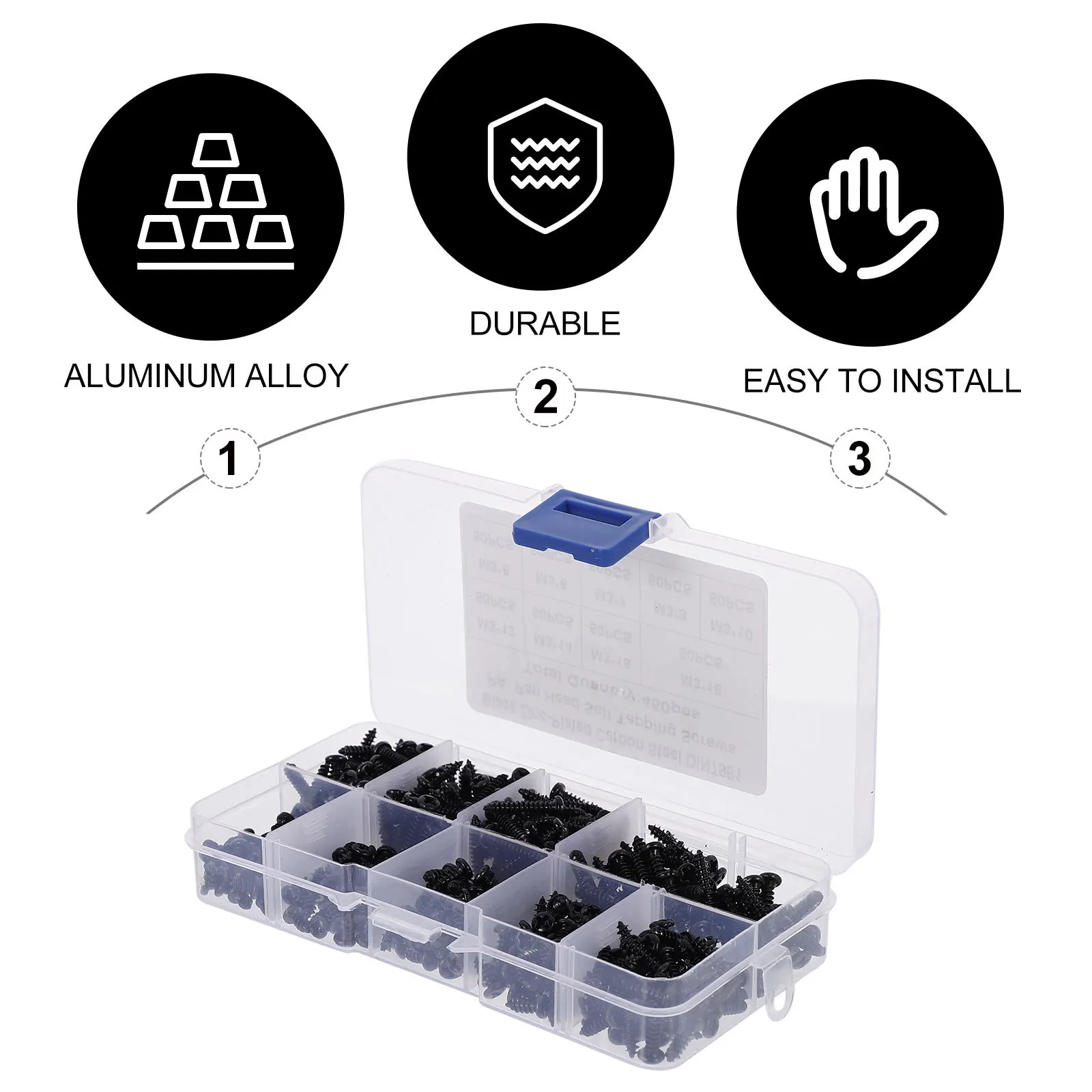 450Pcs Pan Head Self Tapping Screws Carbon Steel Fasteners Kit Cross Thread Screw Assortment Set Self Tapping Screws
450Pcs Pan Head Self Tapping Screws Carbon Steel Fasteners Kit Cross Thread Screw Assortment Set Self Tapping Screws