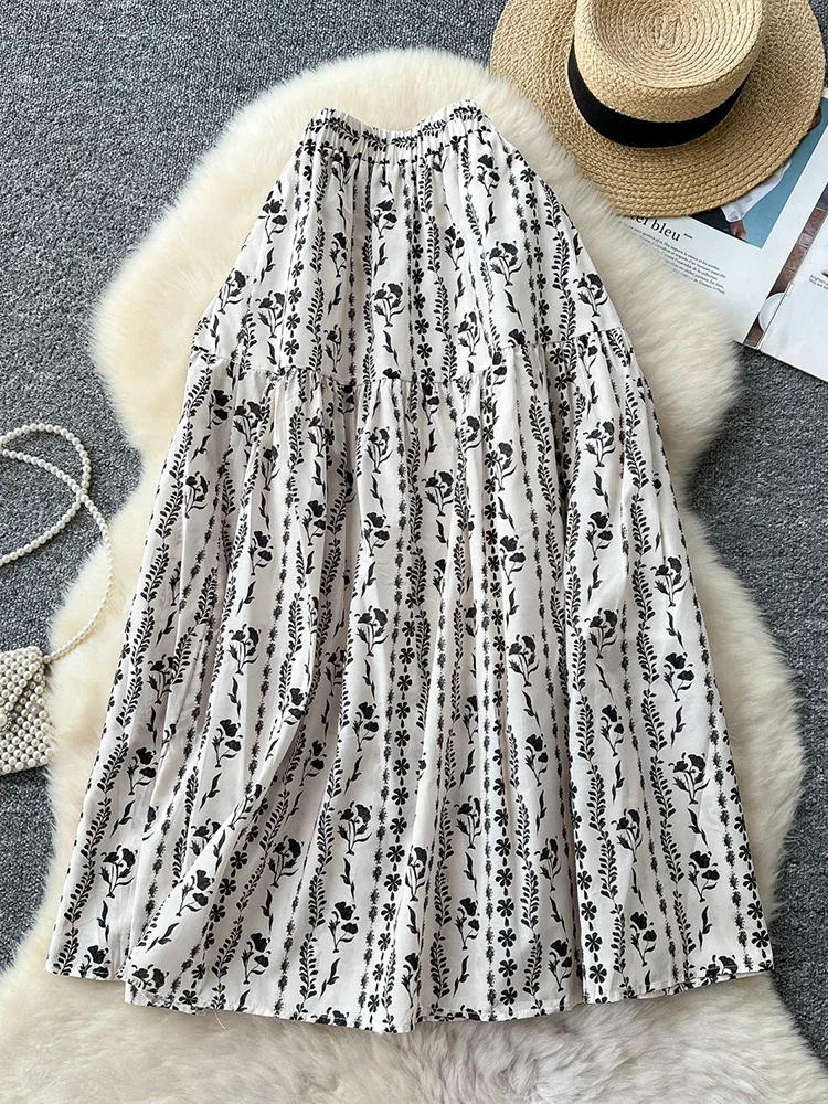 2025 Summer Korean High Waist Half Skirt for Women Elastic Waist Loose Casual Versatile A-line Floral Half Skirt Female C212
2025 Summer Korean High Waist Half Skirt for Women Elastic Waist Loose Casual Versatile A-line Floral Half Skirt Female C212