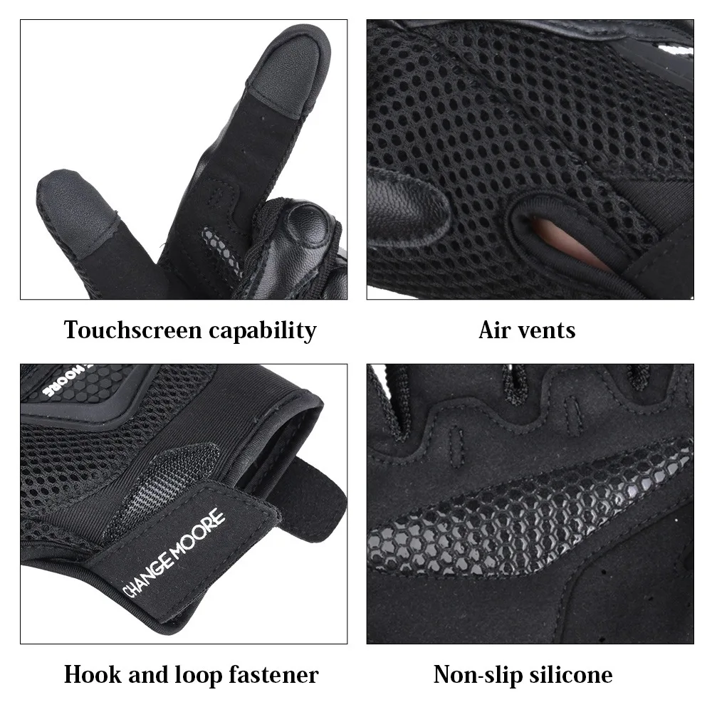 Touchscreen Motorcycle Gloves Breathable Mesh Anti-slip Carbon Fiber Knuckle Protection Summer Full Finger Moto Gloves
Touchscreen Motorcycle Gloves Breathable Mesh Anti-slip Carbon Fiber Knuckle Protection Summer Full Finger Moto Gloves
