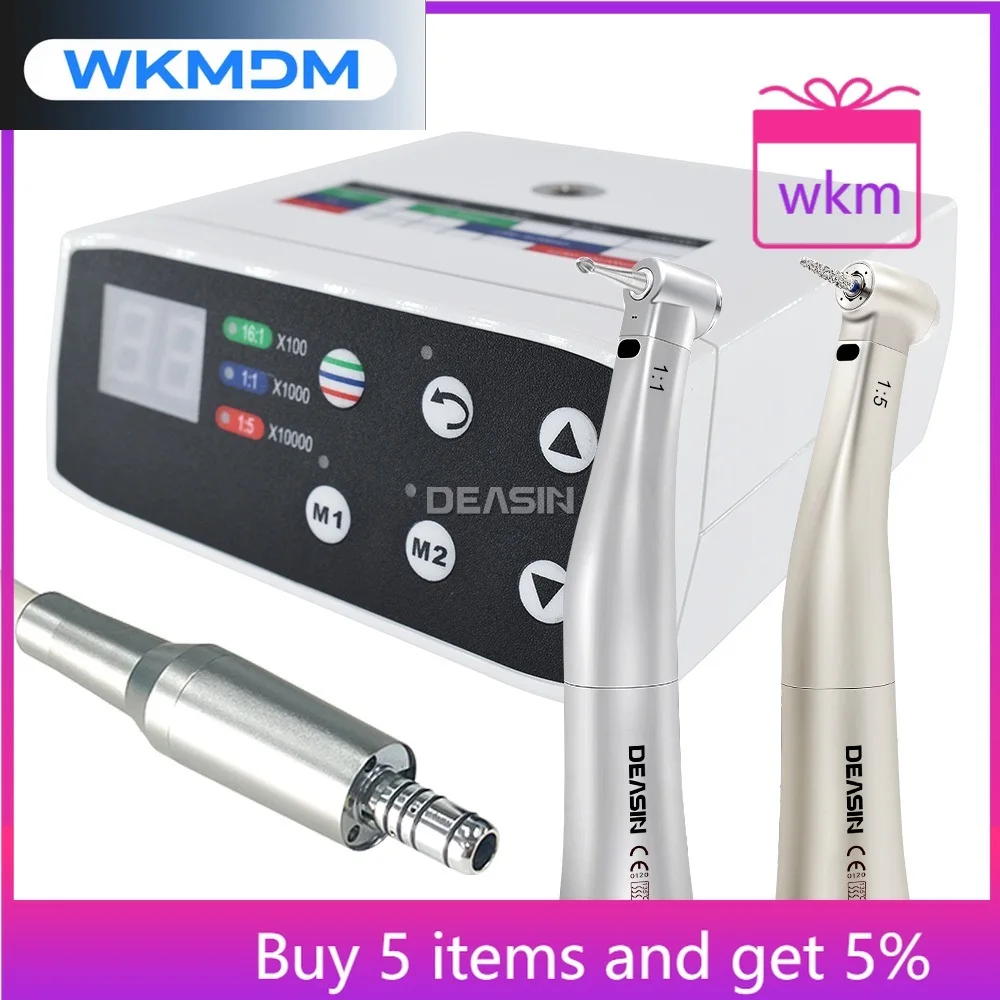 DEASIN 8000A den tal Electric LED Micro Motor Brushless Internal Spray Brushless Electric Micromotor Dentist Low Speed Handpiece
DEASIN 8000A den tal Electric LED Micro Motor Brushless Internal Spray Brushless Electric Micromotor Dentist Low Speed Handpiece