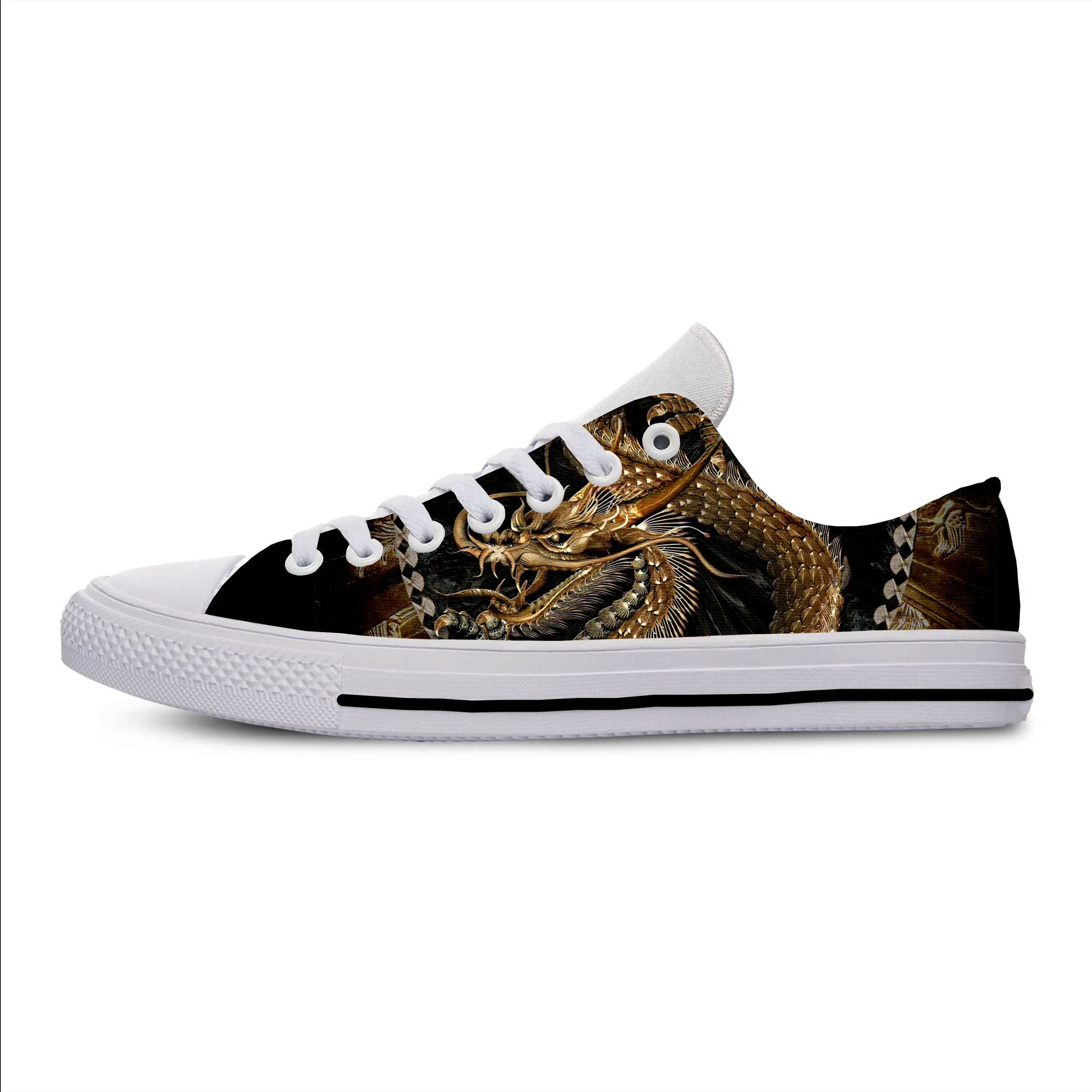 Hot Summer Golden Chinese Dragon Fashion Sneakers Men Women High Quality Golden Chinese Dragon Casual Shoes Low Top Board Shoes
Hot Summer Golden Chinese Dragon Fashion Sneakers Men Women High Quality Golden Chinese Dragon Casual Shoes Low Top Board Shoes