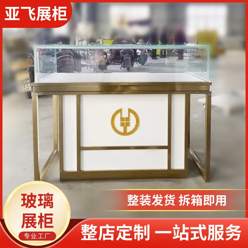 Custom. Shopping Mall Stainless Steel Jewelry Showcase Gold Jade Watch Glasses Silver Jewelry Counter Showcase
Custom. Shopping Mall Stainless Steel Jewelry Showcase Gold Jade Watch Glasses Silver Jewelry Counter Showcase