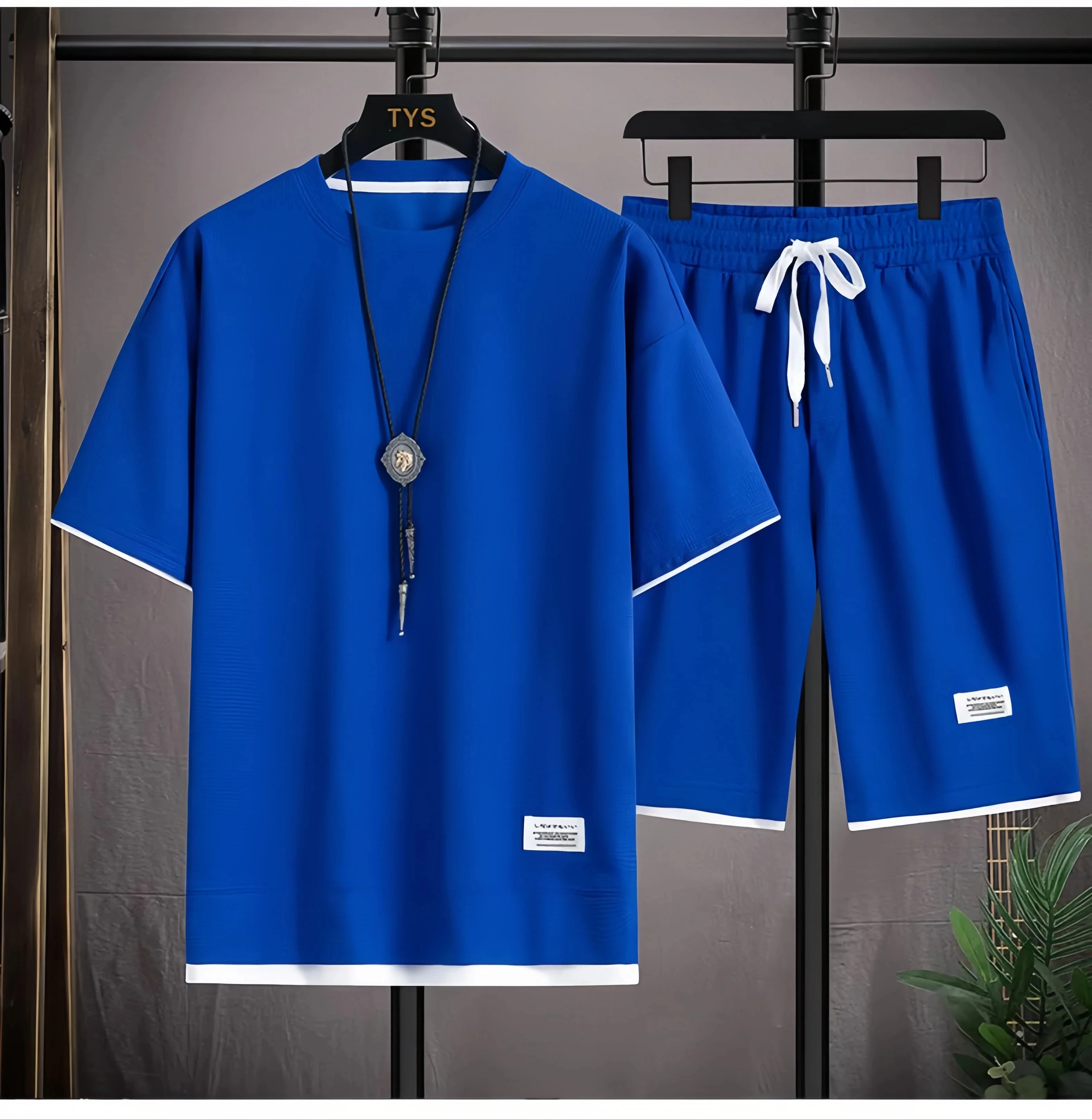Men's Summer Waffle Texture Two-Piece Set Breathable Short Sleeve Fitness Running Basketball Training Casual Sports T-Shirts Set
Men's Summer Waffle Texture Two-Piece Set Breathable Short Sleeve Fitness Running Basketball Training Casual Sports T-Shirts Set