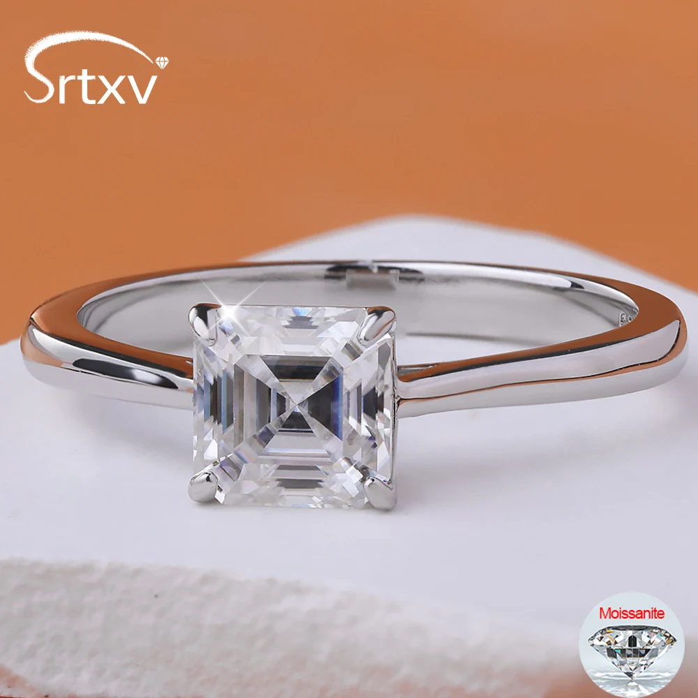 1CT 6 мм Asscher Cut D VVS1 Муассанит Обручальные Кольца для Женщин Стерлингового Серебра S925 Сверкающие Обручальные Бриллиантовые Кольца Ювелирные Изделия GRA
1CT 6 мм Asscher Cut D VVS1 Муассанит Обручальные Кольца для Женщин Стерлингового Серебра S925 Сверкающие Обручальные Бриллиантовые Кольца Ювелирные Изделия GRA