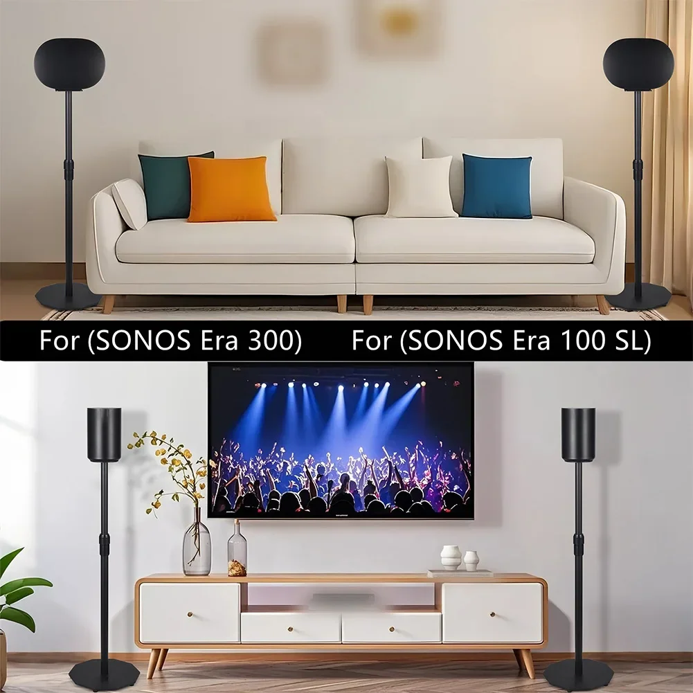 Регулируемая металлическая напольная подставка для динамиков Sonos Era300/Era100 с кабельным органайзером, кронштейн для динамиков, аксессуары для динамиков
Регулируемая металлическая напольная подставка для динамиков Sonos Era300/Era100 с кабельным органайзером, кронштейн для динамиков, аксессуары для динамиков