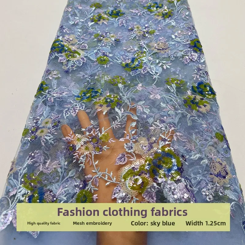 Lace Mesh Size Bead Pattern Sequin Embroidery Fabric for Dress Childrens Clothing Cloth Diy By The Yard Sewing Material
Lace Mesh Size Bead Pattern Sequin Embroidery Fabric for Dress Childrens Clothing Cloth Diy By The Yard Sewing Material