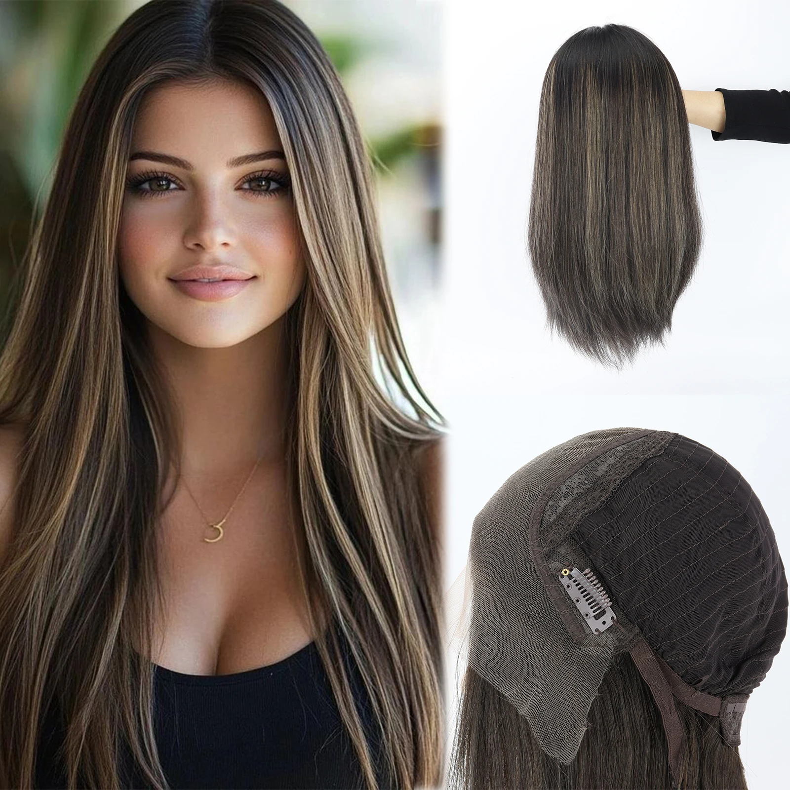 18inch Highlight Jewish Wig for Women HD Lace Top Wig with Clips in Real Virgin European Human Hair Natural Breathable Scalp
18inch Highlight Jewish Wig for Women HD Lace Top Wig with Clips in Real Virgin European Human Hair Natural Breathable Scalp