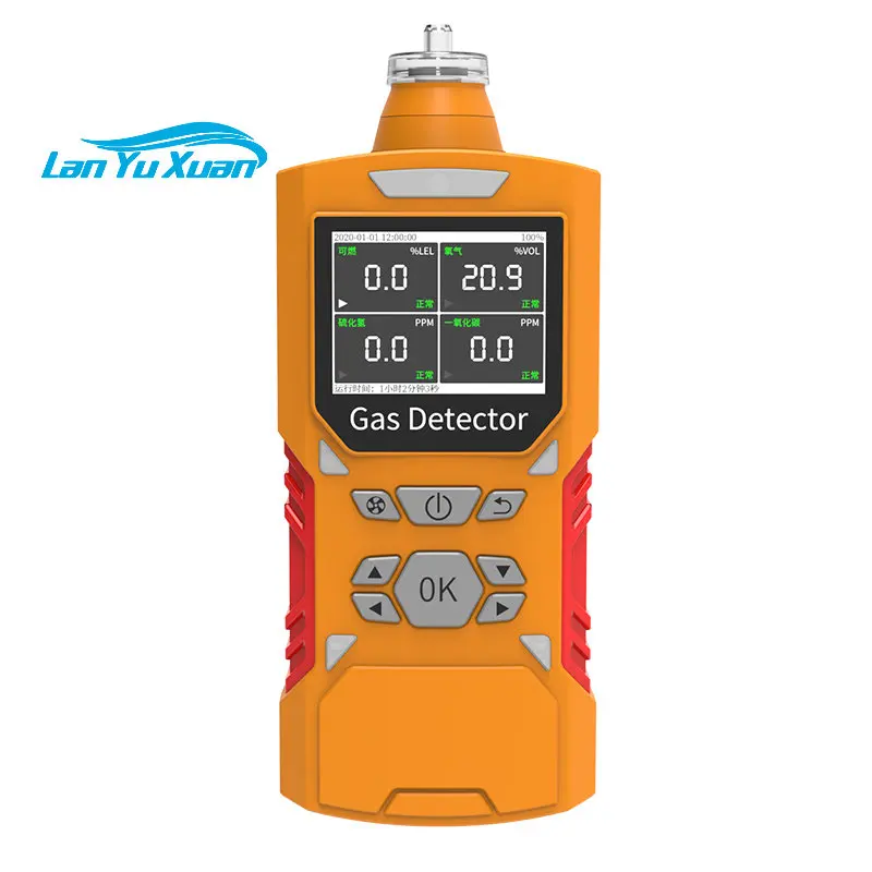 Four-in-one gas detector, flammable ozone, ammonia, hydrogen sulfide, limited space, toxic concentration leak detector
Four-in-one gas detector, flammable ozone, ammonia, hydrogen sulfide, limited space, toxic concentration leak detector