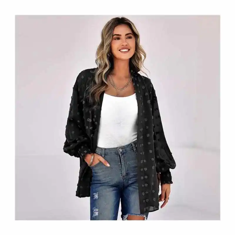 Женское повседневное цветное шифоновое пальто в горошек жаккардовое свободное длинное пальто Sve Faion Urban Sle внутренняя одежда универсальный дизайн
Женское повседневное цветное шифоновое пальто в горошек жаккардовое свободное длинное пальто Sve Faion Urban Sle внутренняя одежда универсальный дизайн