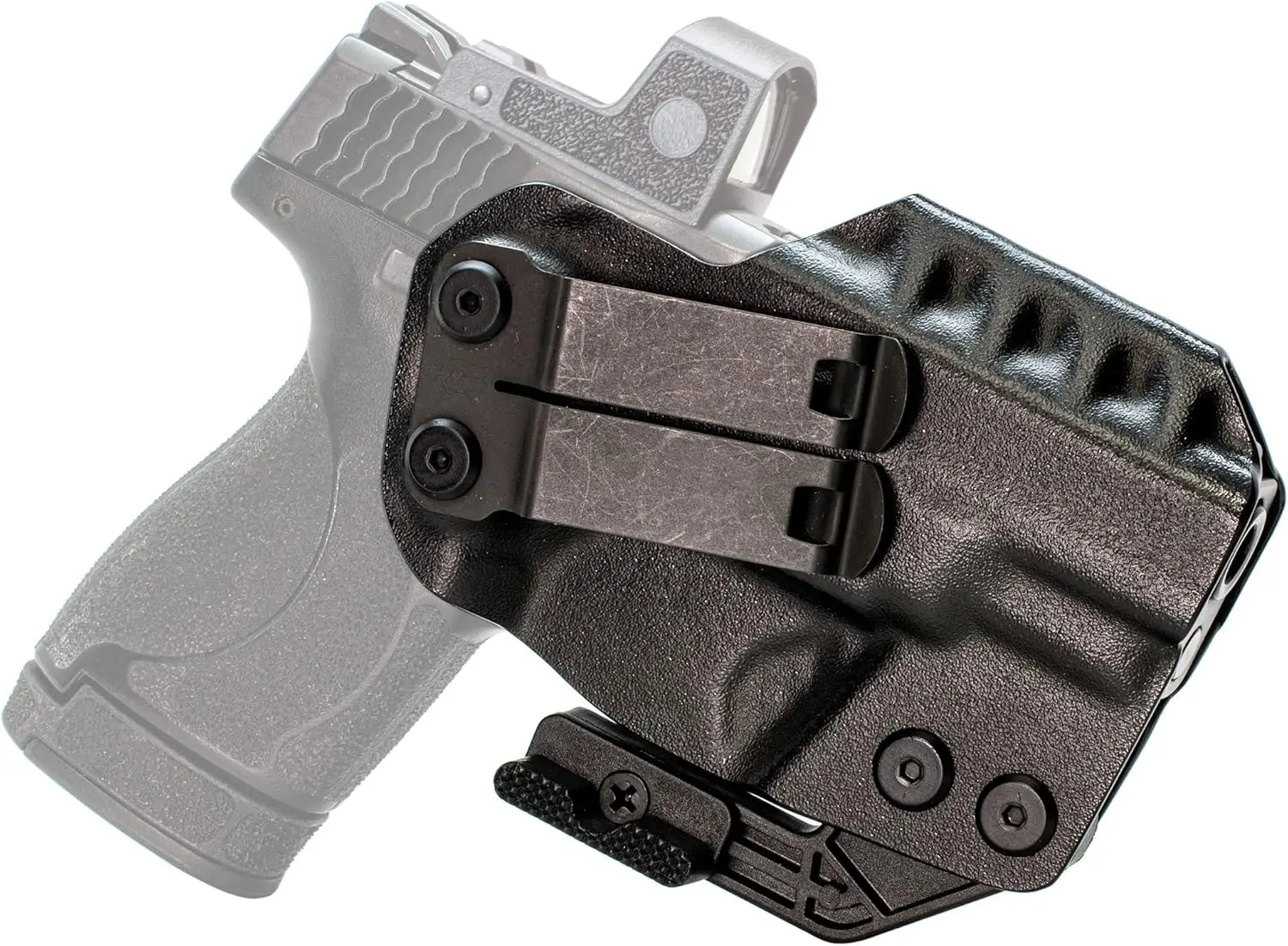 IWB Holster for S&W M&P Shield Plus, Optics Ready, Adjustable Cant, USA Made
IWB Holster for S&W M&P Shield Plus, Optics Ready, Adjustable Cant, USA Made