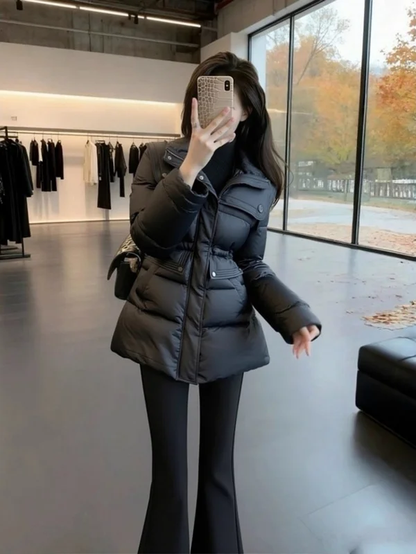 Уникальное женское хлопковое утепленное зимнее пальто Ele, теплое, черное, с длинными рукавами, в корейском стиле, свободного кроя, для повседневной носки
Уникальное женское хлопковое утепленное зимнее пальто Ele, теплое, черное, с длинными рукавами, в корейском стиле, свободного кроя, для повседневной носки