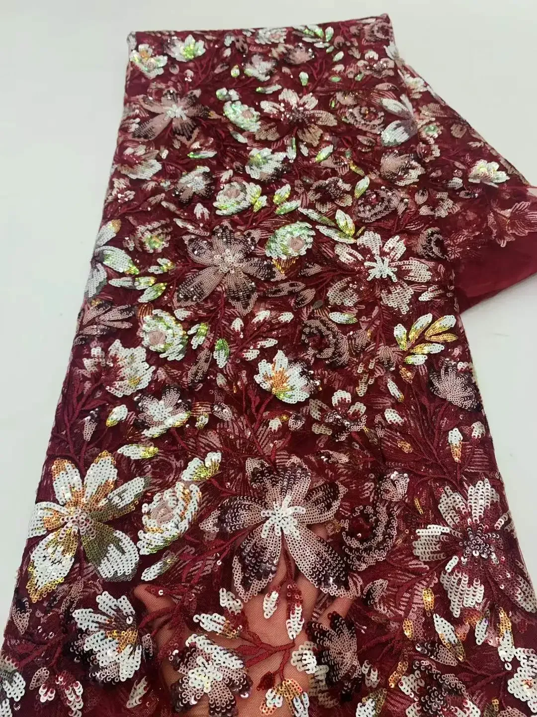 5 Yards Luxury African Sequins Tulle Lace Fabric 2025 High Quality French Nigerian Mesh Lace Fabric For Wedding Dresses Women
5 Yards Luxury African Sequins Tulle Lace Fabric 2025 High Quality French Nigerian Mesh Lace Fabric For Wedding Dresses Women