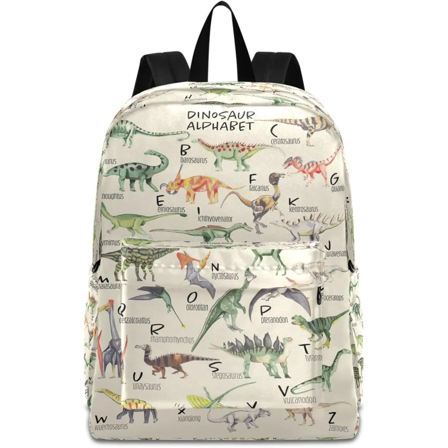 Dinosaur Alphabet Large Durable Laptop Backpack, Portable Travel Bag for Boys Girls School Bookbag Work Fit Notebook
Dinosaur Alphabet Large Durable Laptop Backpack, Portable Travel Bag for Boys Girls School Bookbag Work Fit Notebook