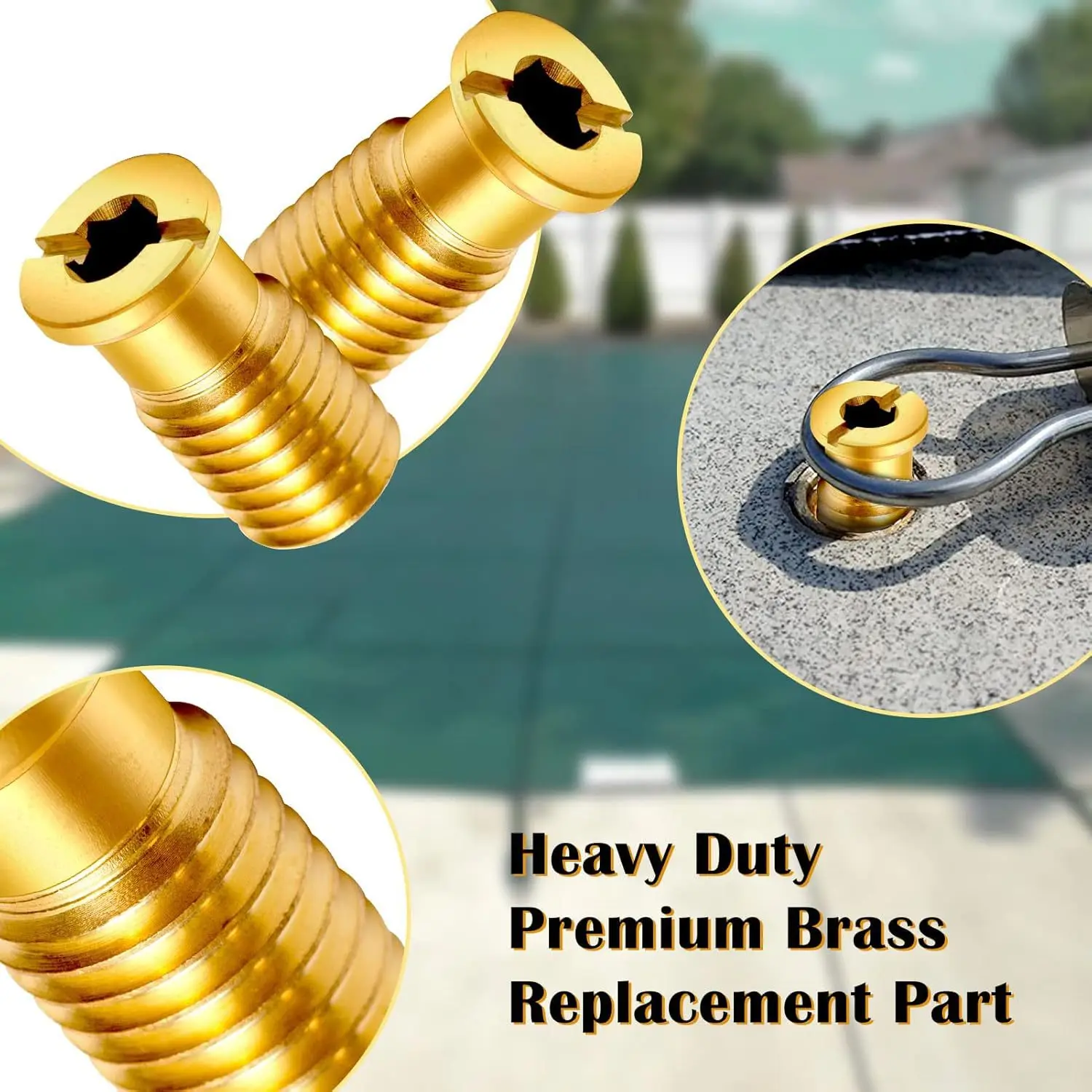 Brass Pool Cover Anchor Screws Pool Safety Cover Anchor Replacement Kit
Brass Pool Cover Anchor Screws Pool Safety Cover Anchor Replacement Kit
