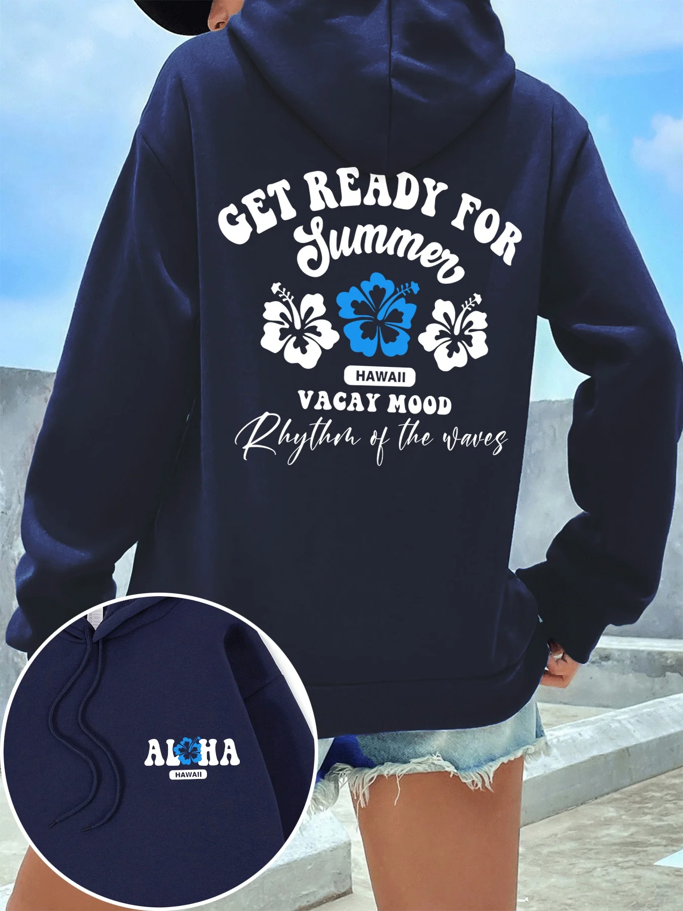 Get Ready For Summer Hawaii Vacay Mood Prints Женская толстовка с капюшоном и карманами, уличная одежда в стиле Харадзюку, свободная толстовка, универсальная флисовая одежда
Get Ready For Summer Hawaii Vacay Mood Prints Женская толстовка с капюшоном и карманами, уличная одежда в стиле Харадзюку, свободная толстовка, универсальная флисовая одежда